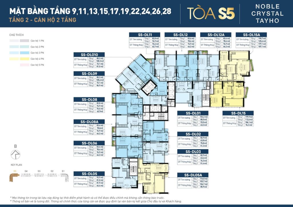 Mặt bằng Nobel Crystal Tây Hồ